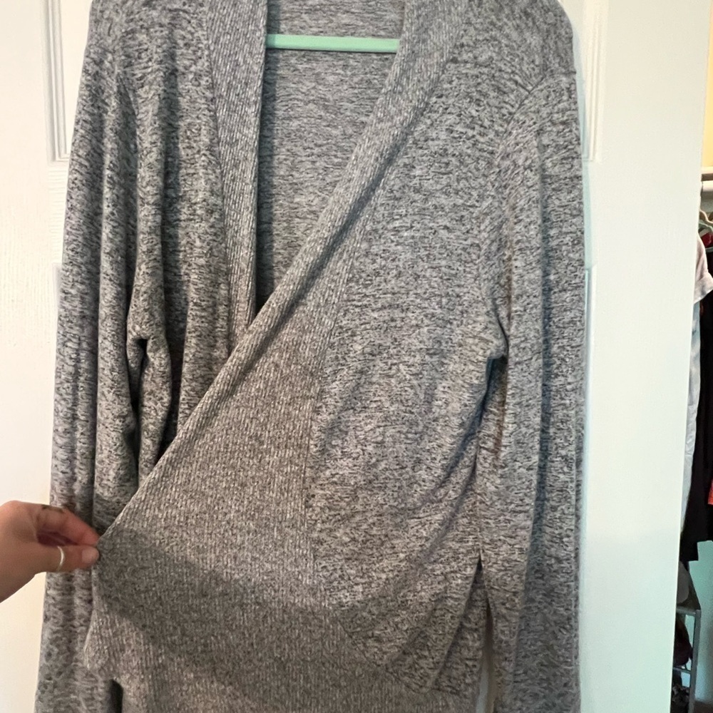 Women's MIDI Grey Cardigan - Picture 4 of 7